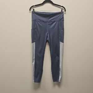 Women's Blue and Gray Leggings